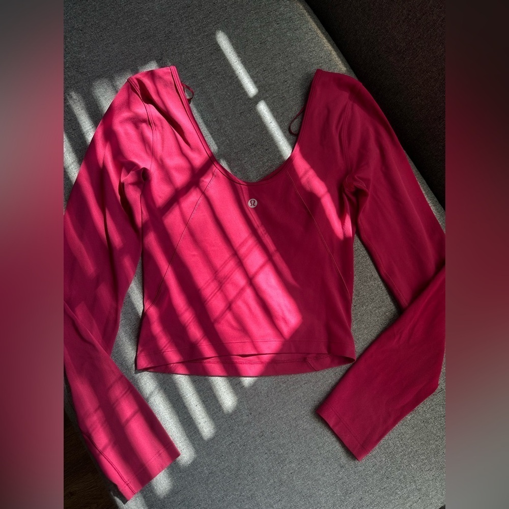 Lululemon Align Women's Burgundy  Crop-top Size 2 - Picture 5 of 9